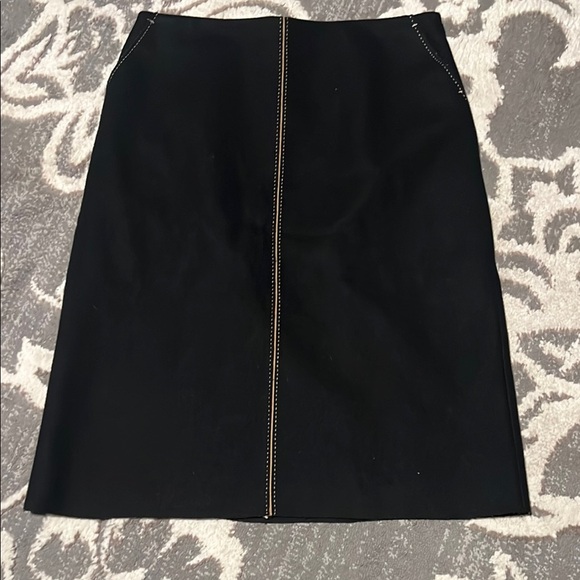 J. Crew Black Knee-Length A-Line Skirt 80%wool excellent condition - Picture 1 of 6